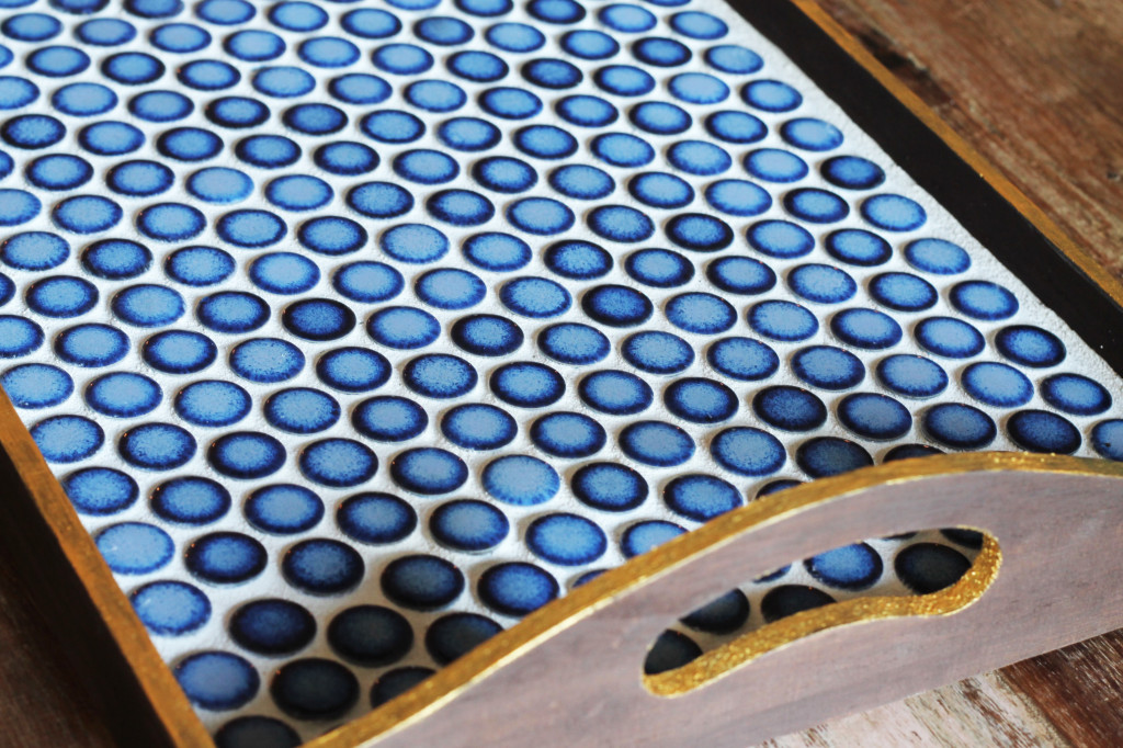 Wooden Tile Tray