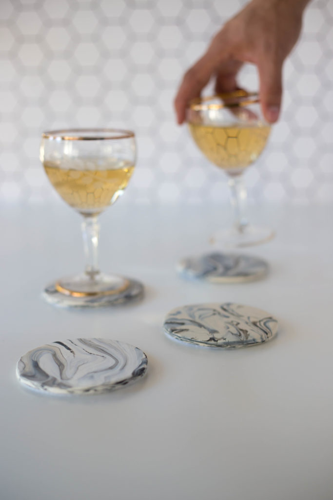 DIY Marble Coasters
